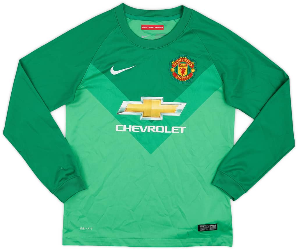 2014-15 Manchester United GK Shirt - 9/10 - (M.Boys)