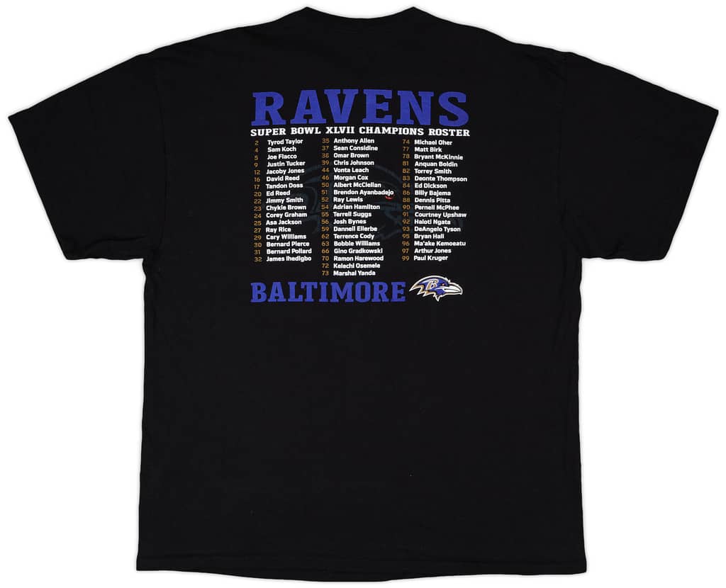 2013 Baltimore Ravens Super Bowl XLVII Champions NFL Tee - 9/10 - (XXL)