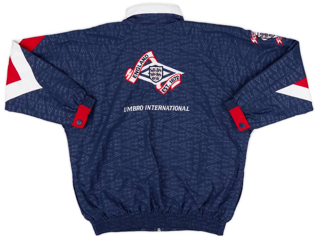 1990-92 England Umbro Track Jacket - 9/10 - (L.Boys)