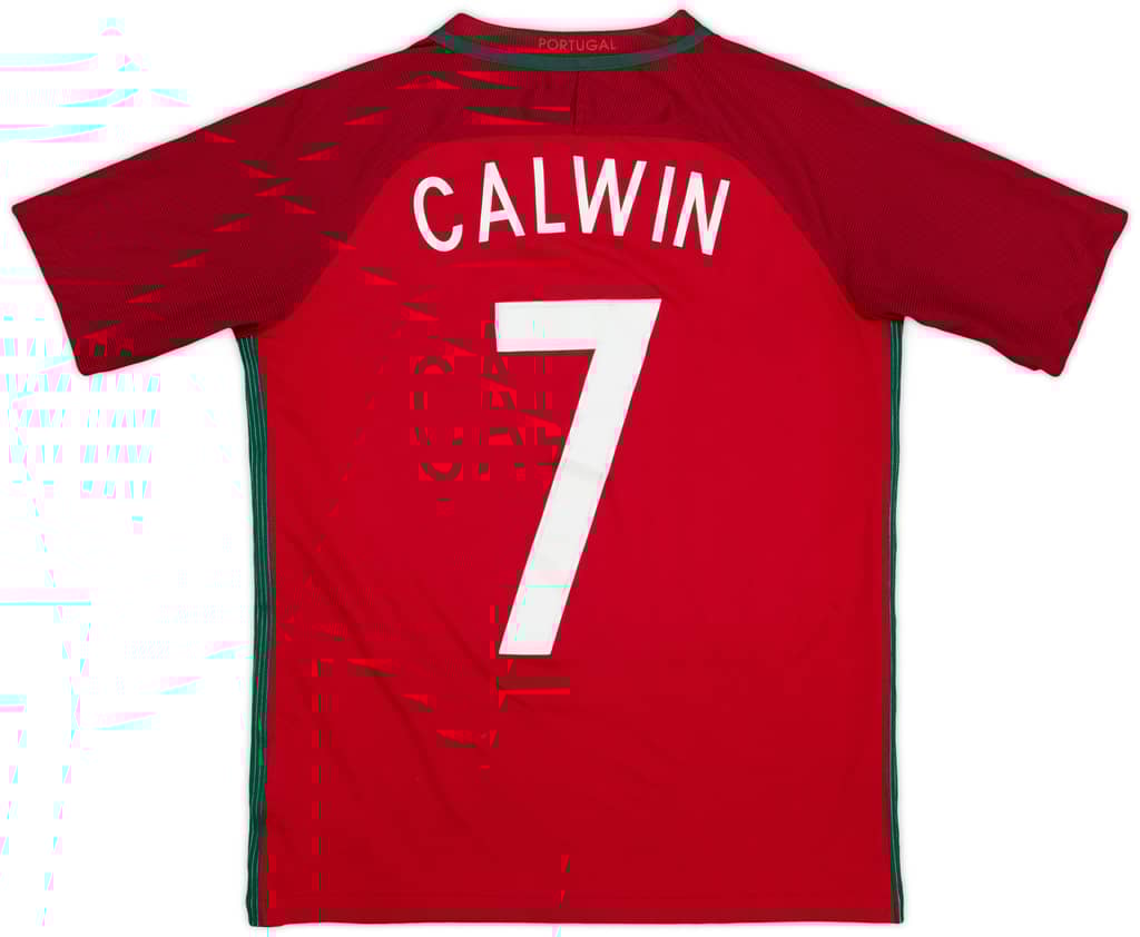 2016-18 Portugal Home Shirt Calwin #7 - 7/10 - (XL.Boys)
