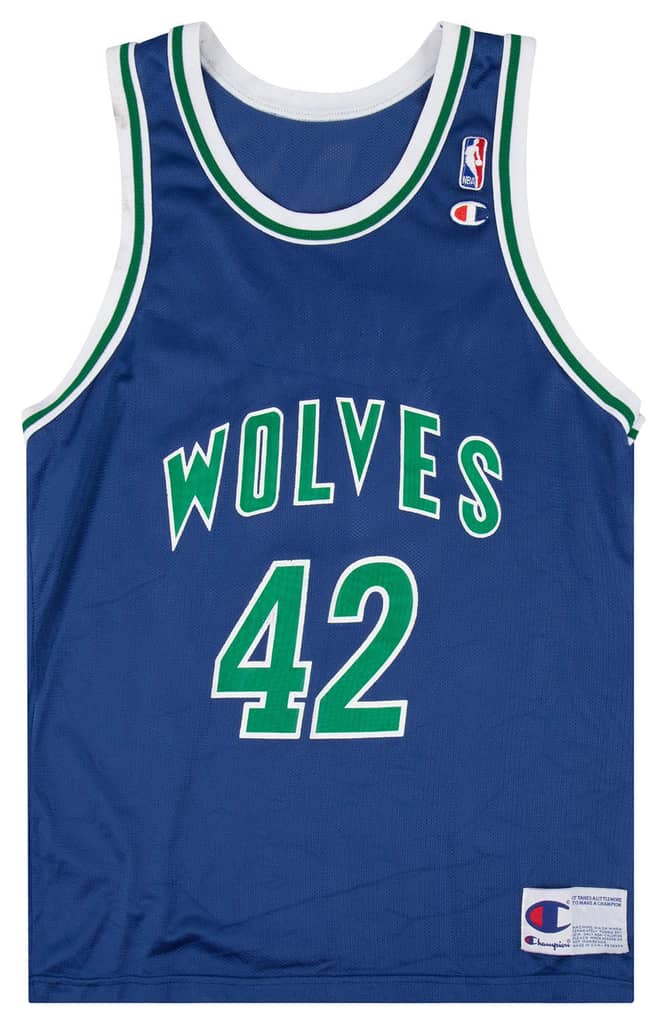 1994-95 Minnesota Timberwolves Marshall #42 Champion Jersey (Away) L