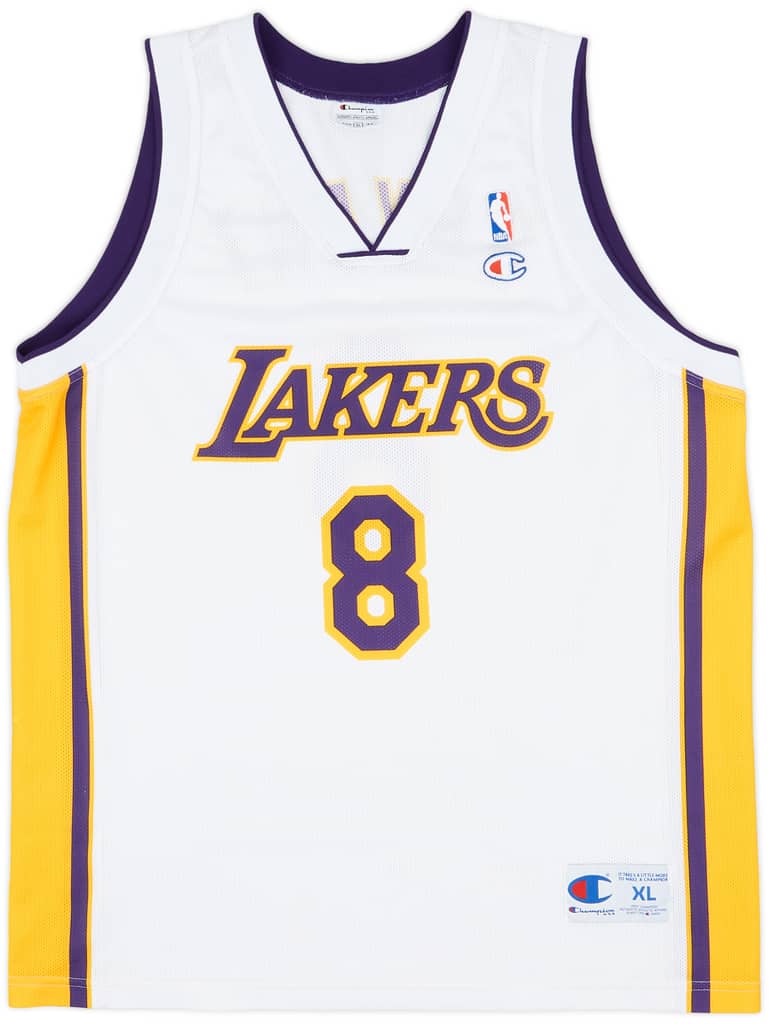 2002-06 LA Lakers Bryant #8 Champion Alternate Jersey - 9/10 - (XL)