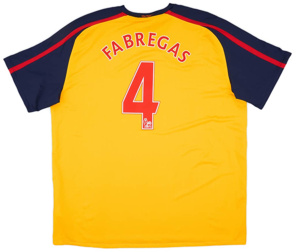 2008-09 Arsenal Away Shirt Fabregas #4 (XXL)