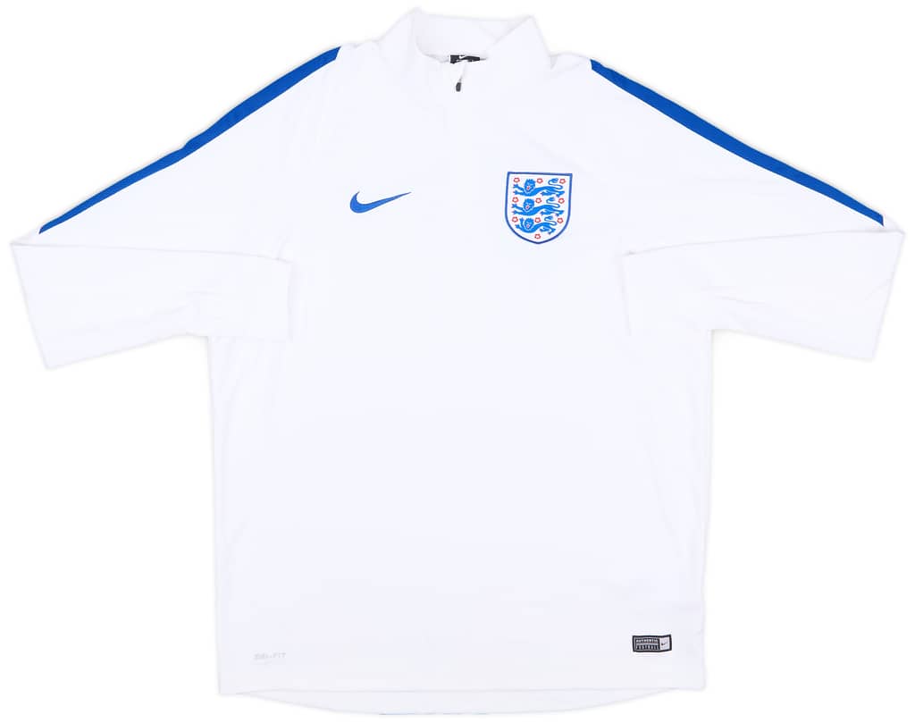 2016-17 England Nike 1/4 Zip Training Top - 8/10 - (XL)