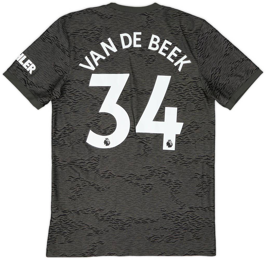 2020-21 Manchester United Away Shirt Van De Beek #34 - 9/10 - (M)