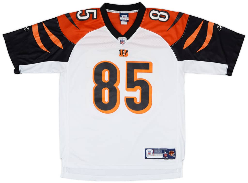 2007 Cincinnati Bengals C.Johnson #85 Reebok Premier Away Jersey - 7/10 - (L)