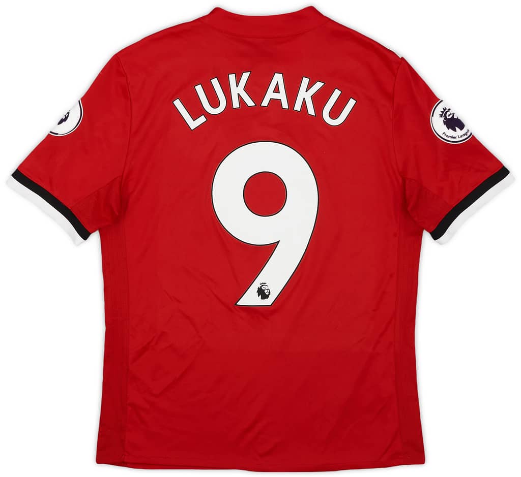2017-18 Manchester United Home Shirt Lukaku #9 - 7/10 - (L.Boys)
