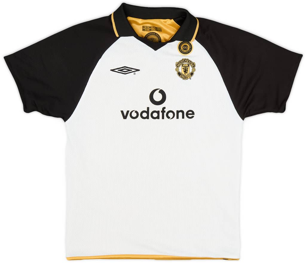 2001-02 Manchester United Centenary Away/Third Shirt - 8/10 - (6-7 Years)