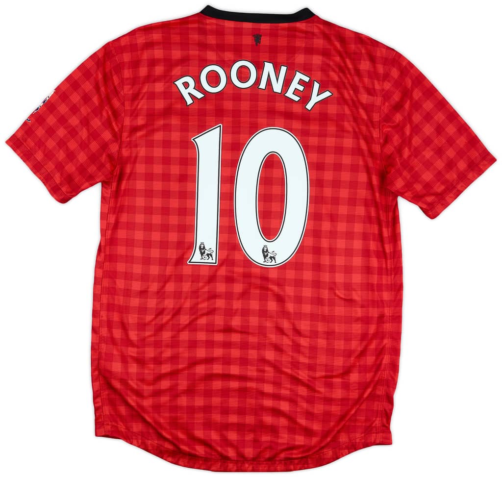 2012-13 Manchester United Home Shirt Rooney #10 - 5/10 - (M)