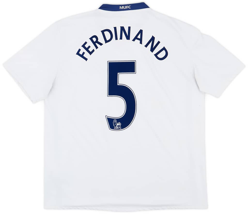 2008-10 Manchester United Away Shirt Ferdinand #5 - 5/10 - (XL)