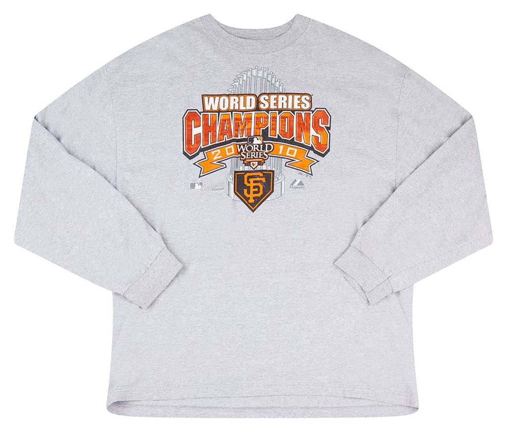 2010 San Francisco Giants World Series Champions Majestic L/S Tee XXL
