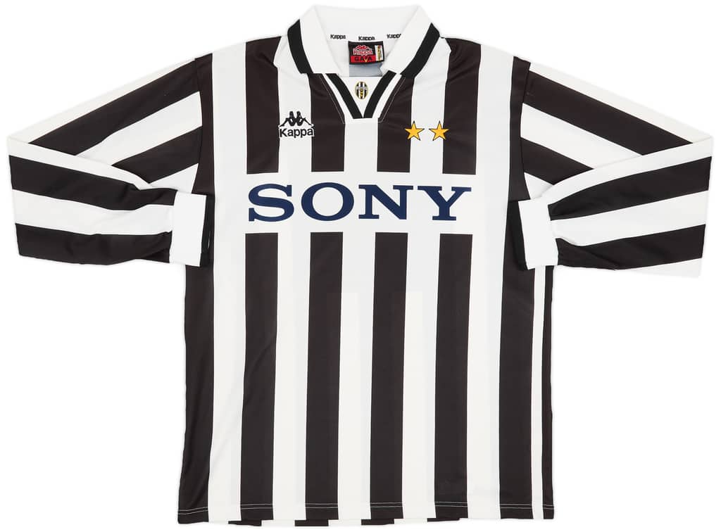 1995-97 Juventus Home L/S Shirt - 8/10 - (L)