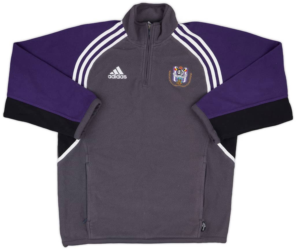 2005-06 Anderlecht adidas 1/4 Zip Fleece Top - 8/10 - (L.Boys)