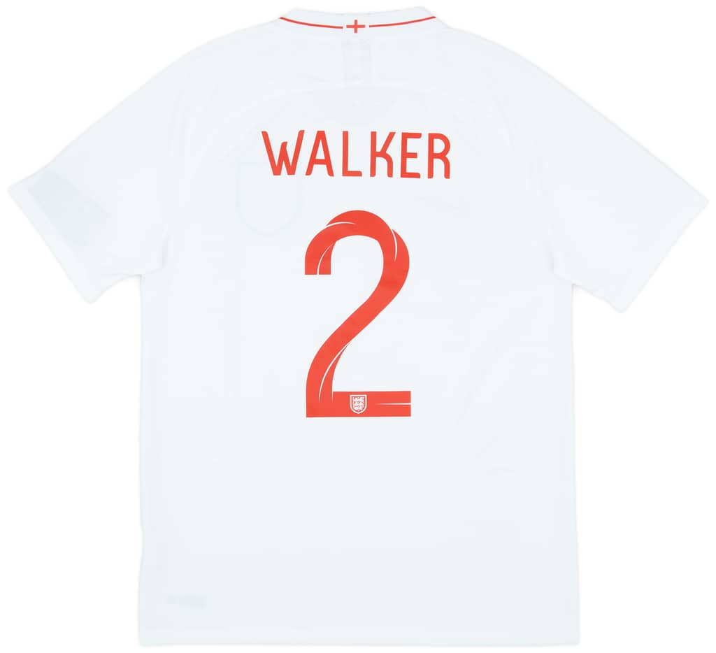 2018-19 England Home Shirt Walker #2 (L)