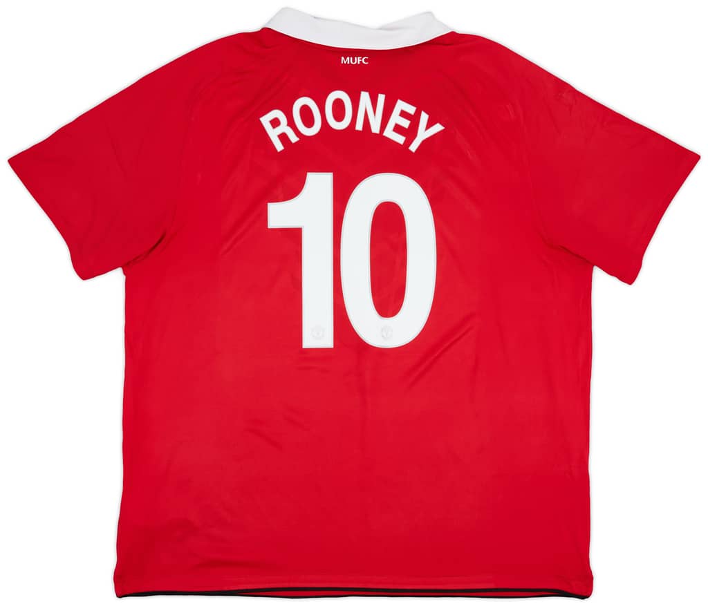 2010-11 Manchester United Home Shirt Rooney #10 - 7/10 - (3XL)