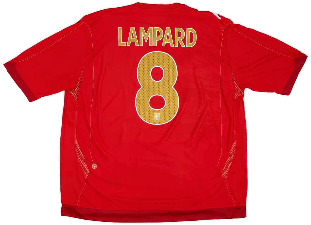 2006-08 England Away Shirt Lampard #8 - 8/10 - (3XL)