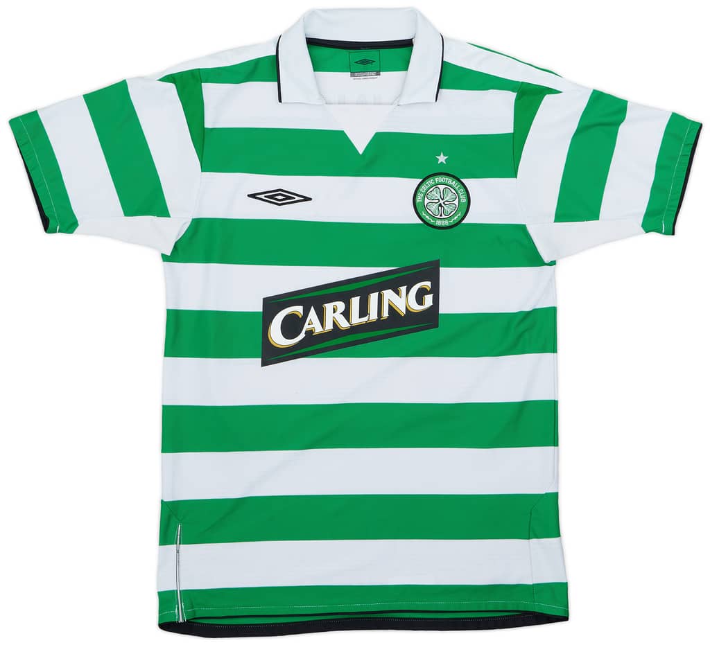2004-05 Celtic Home Shirt Lennon #18 - 8/10 - (S)