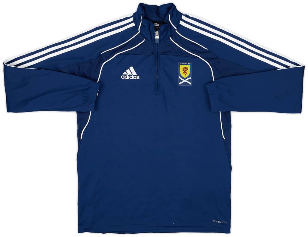 2010-11 Scotland adidas 1/4 Zip Drill Top - 8/10 - (S)