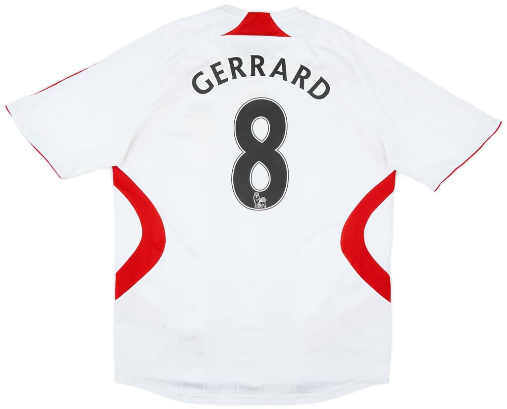 2007-08 Liverpool Away Shirt Gerrard #8