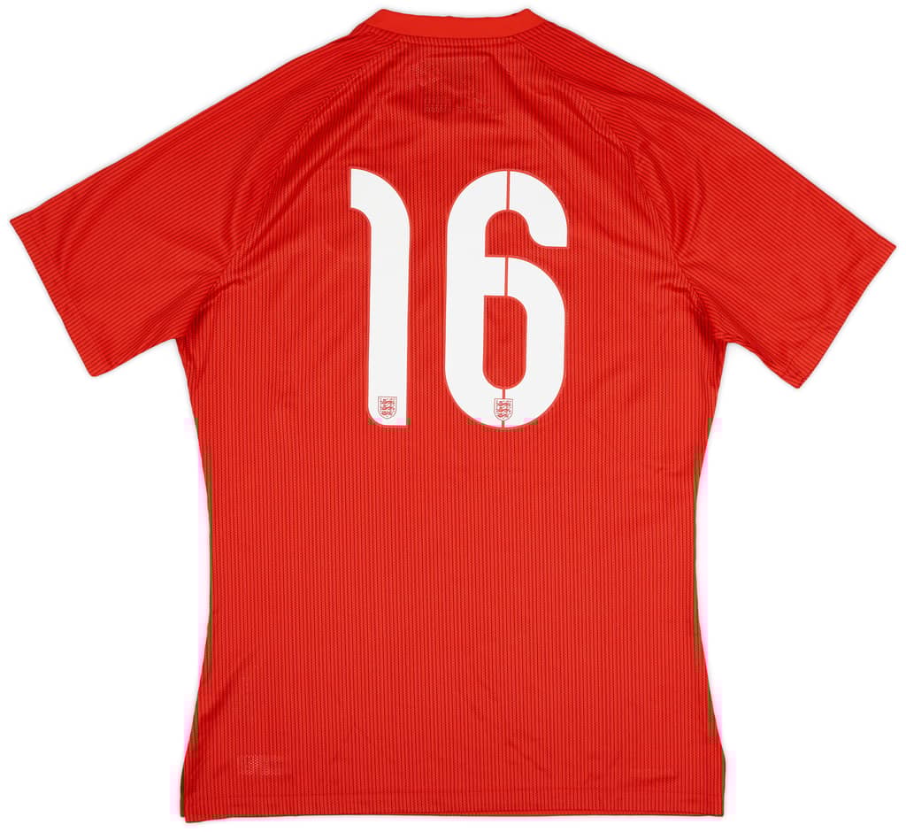 2014-15 England Authentic Away Shirt #16 (L)
