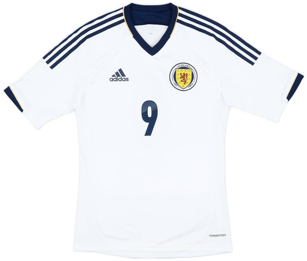 2012-14 Scotland Authentic Away Shirt #9 - 8/10 - (S)