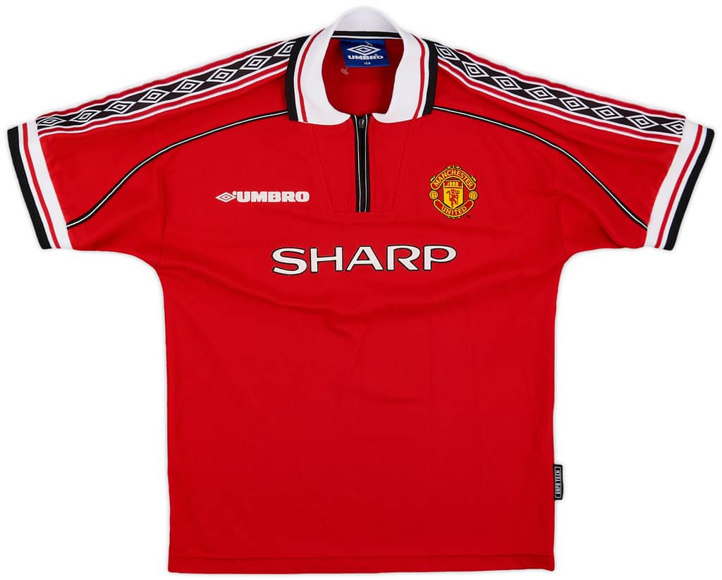1998-00 Manchester United Home Shirt - 8/10 - (L.Boys)