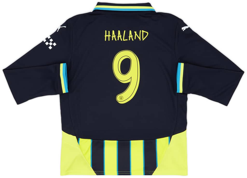 2024-25 Manchester City Away L/S Shirt Haaland #9 (KIDS)