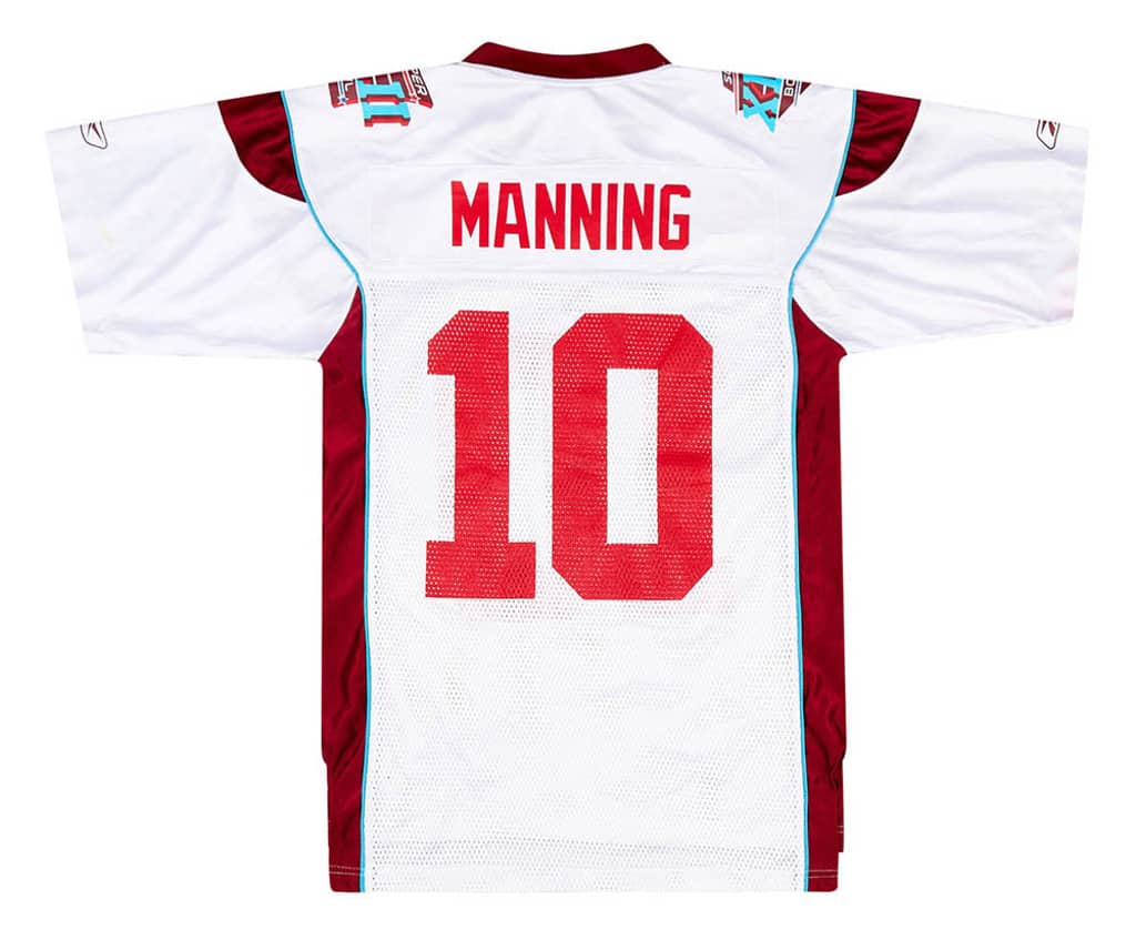 2008 Super Bowl XLII Manning #10 Reebok Jersey S