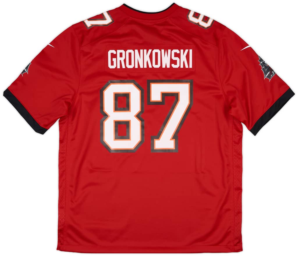 2020-21 Tampa Bay Buccaneers Gronkowski #87 Nike Game Home Jersey (XL)