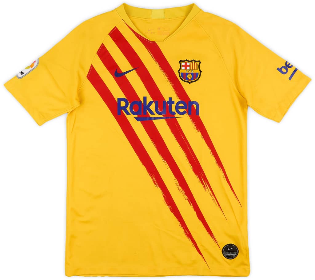 2019-20 Barcelona 'Senyera' Fourth Shirt - 7/10 - (XL.Boys)