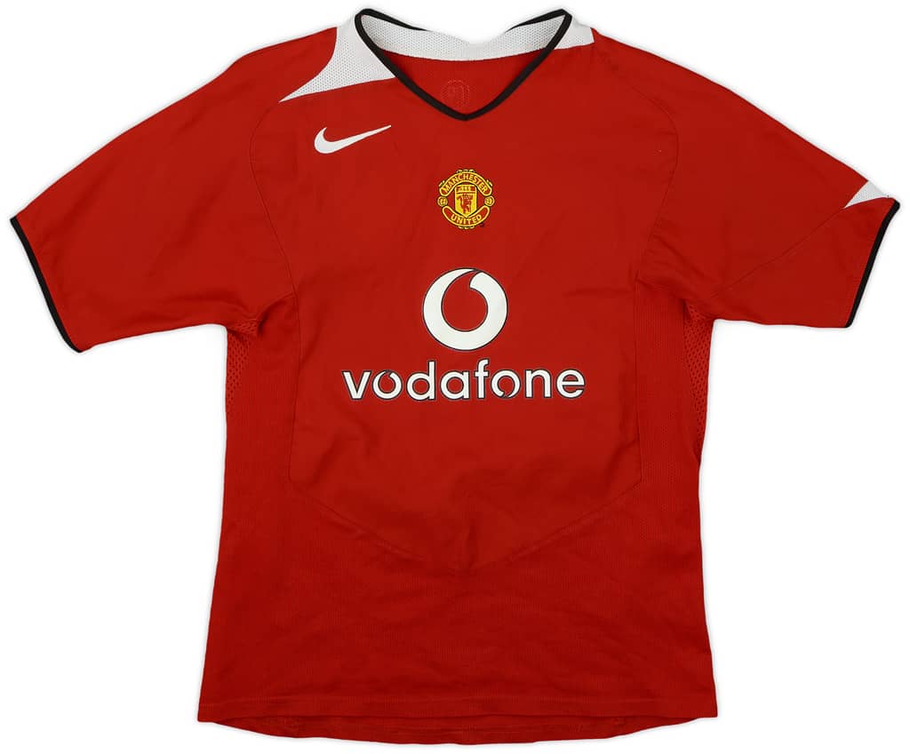 2004-06 Manchester United Home Shirt - 8/10 - (L.Boys)