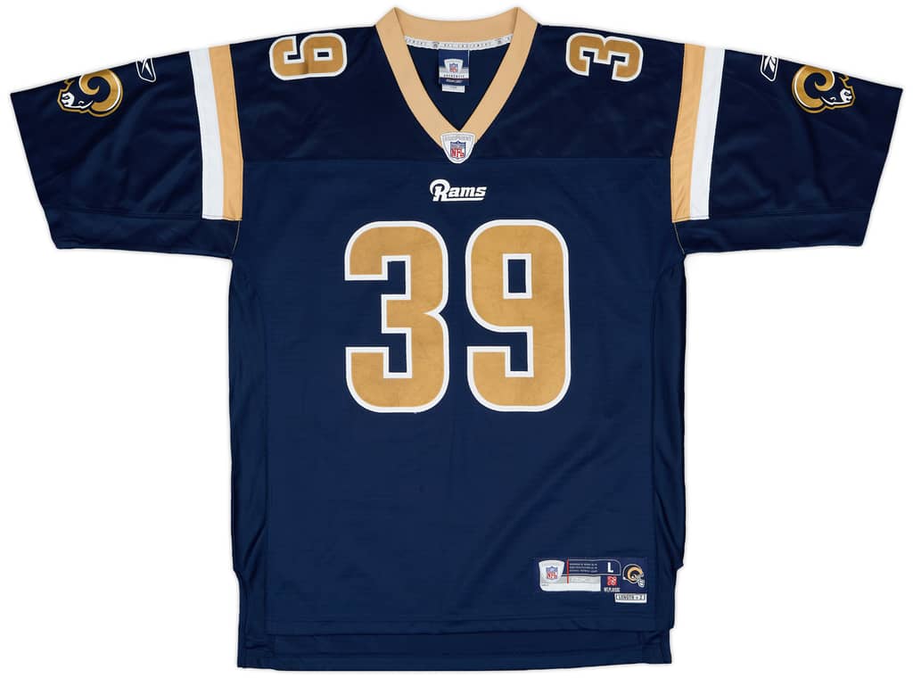 2007 St. Louis Rams Jackson #39 Reebok Premier Home Jersey - 7/10 - (L)