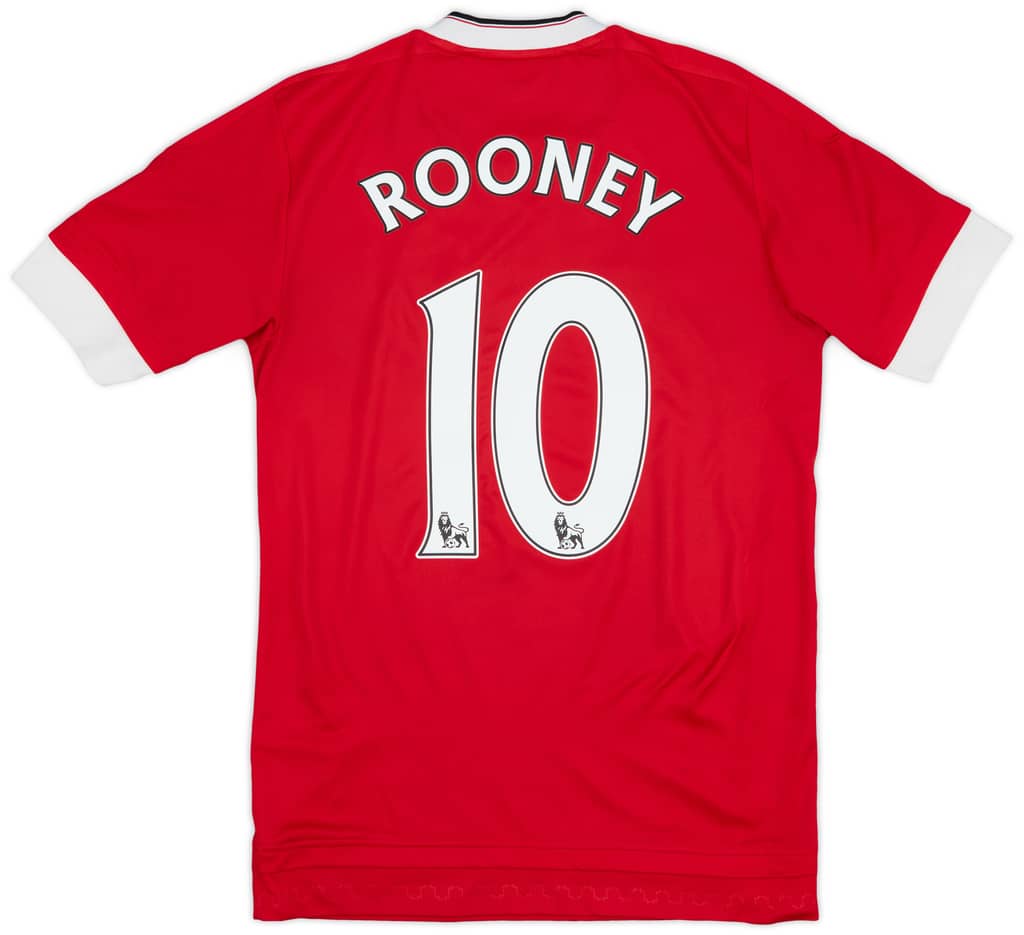 2015-16 Manchester United Home Shirt Rooney #10 - 6/10 - (XS)