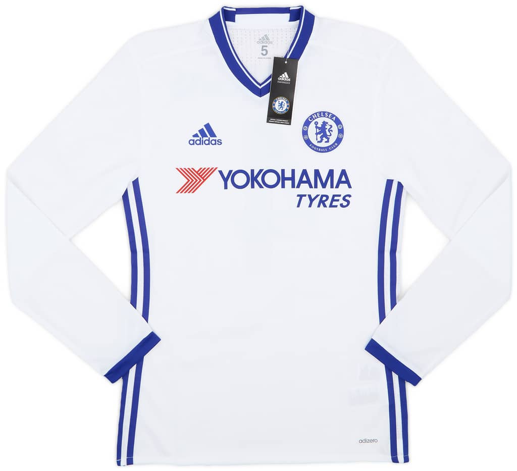 2016-17 Chelsea Player Issue Third L/S Shirt Fabregas #4 (S/M)