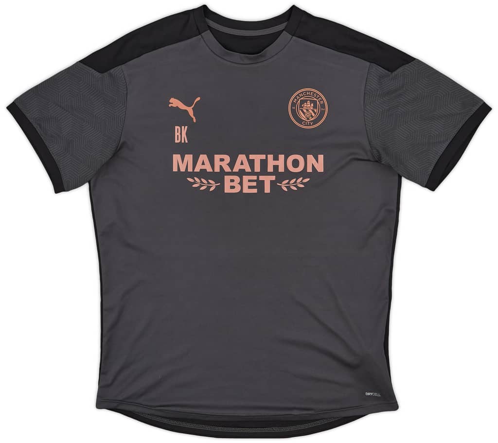 2019-20 Manchester City Staff Issue Puma Training Shirt 'BK' - 10/10 - (XL)