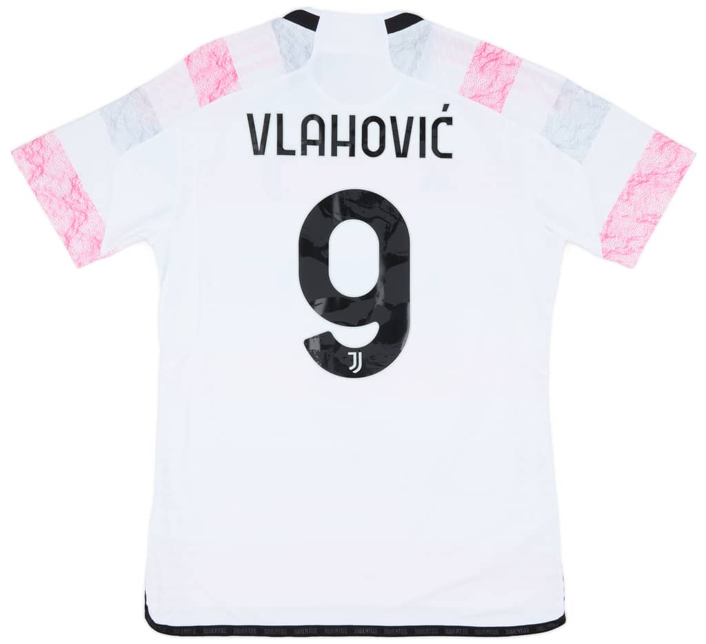 2023-24 Juventus Authentic Away Shirt Vlahovic #9