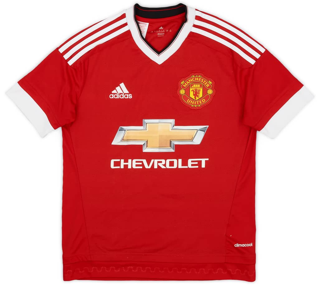 2015-16 Manchester United Home Shirt Memphis #7 - 8/10 - (L.Boys)