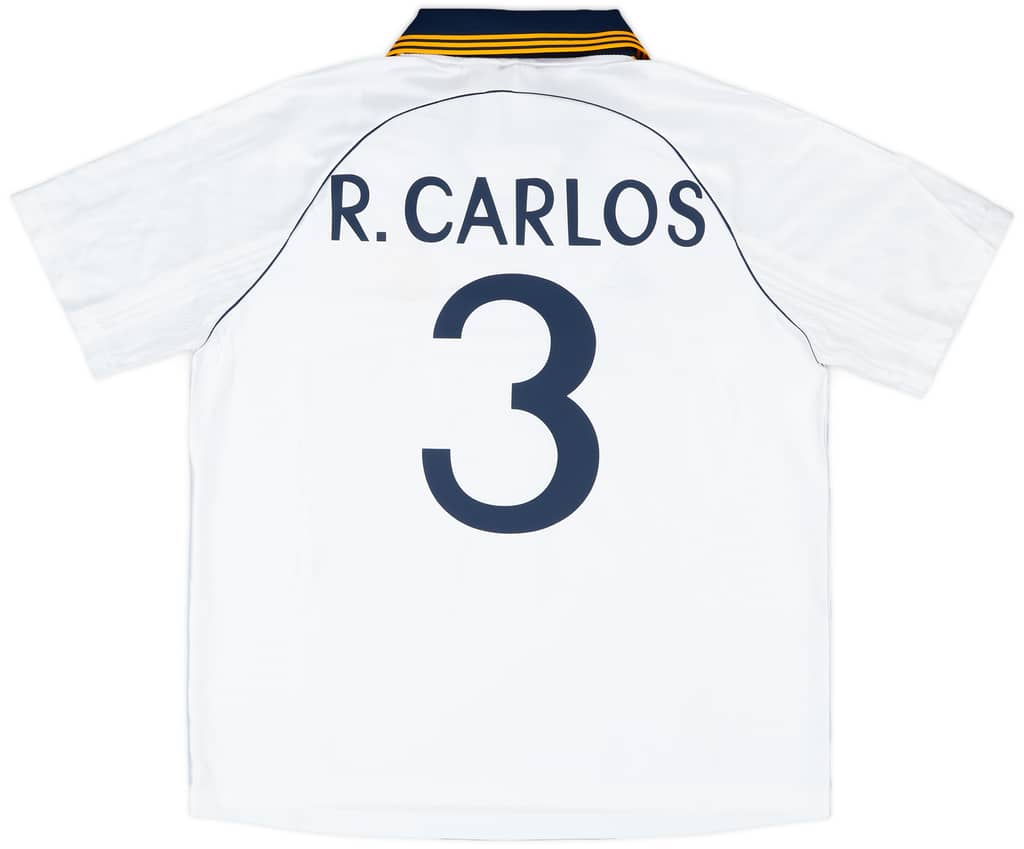 1999-00 Real Madrid adidas Reissue Home Shirt R.Carlos #3