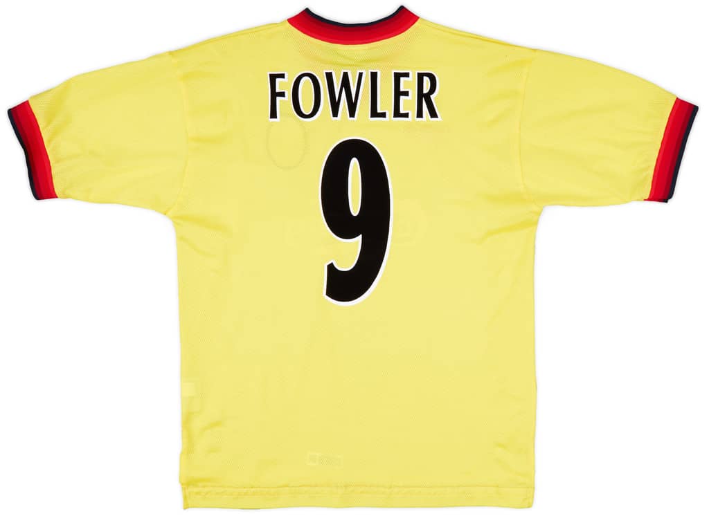 1997-99 Liverpool Away Shirt Fowler #9 - 7/10 - (M)