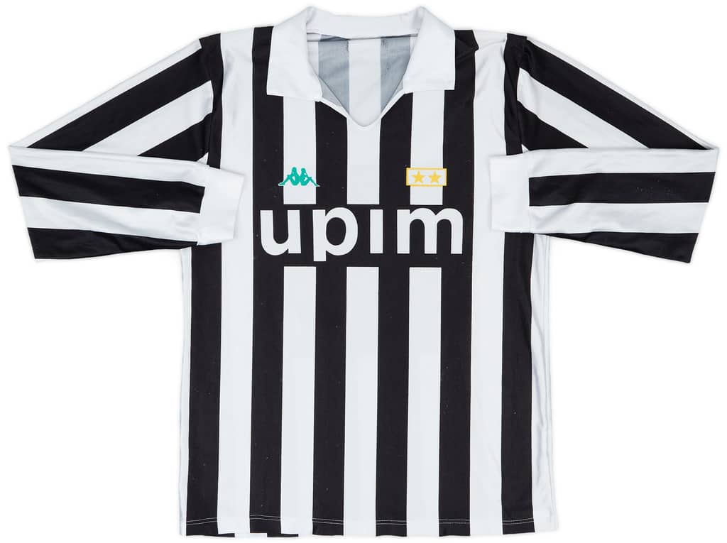 1991-92 Juventus Basic Home L/S Shirt #10 - 6/10 - (M|L)