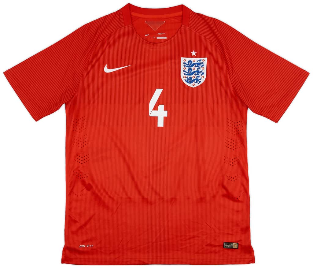 2014-15 England Authentic Away Shirt Gerrard #4 - 7/10 - (L)