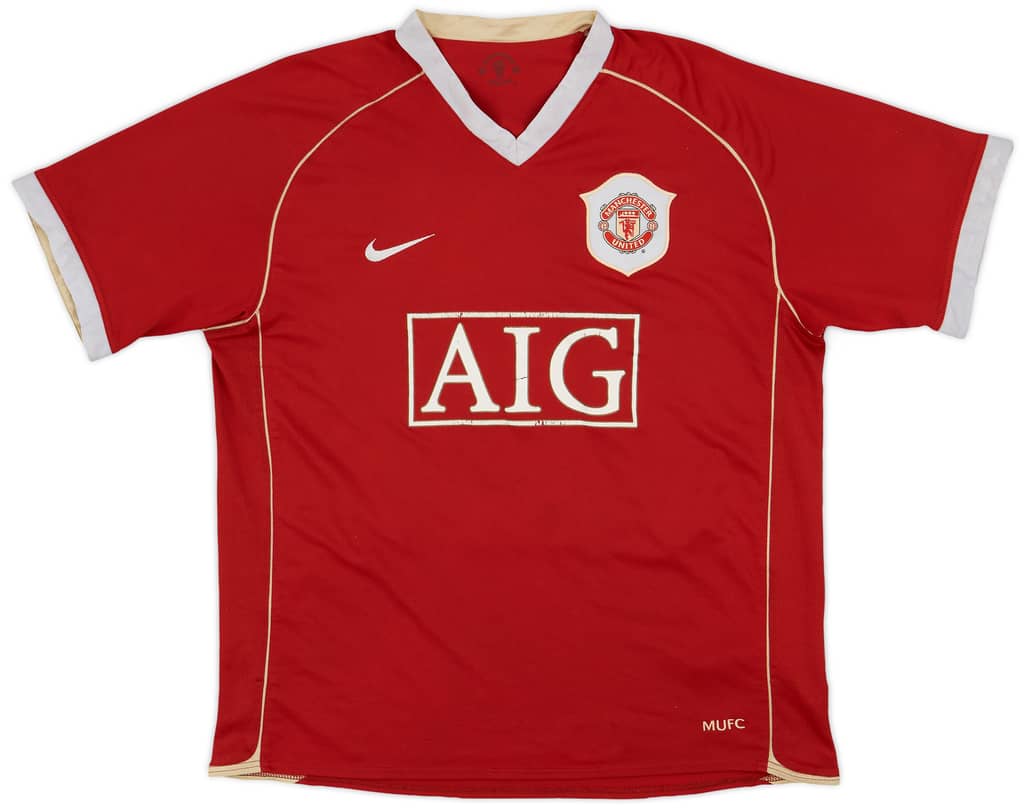 2006-07 Manchester United Home Shirt Solskjaer #20 - 5/10 - (L)