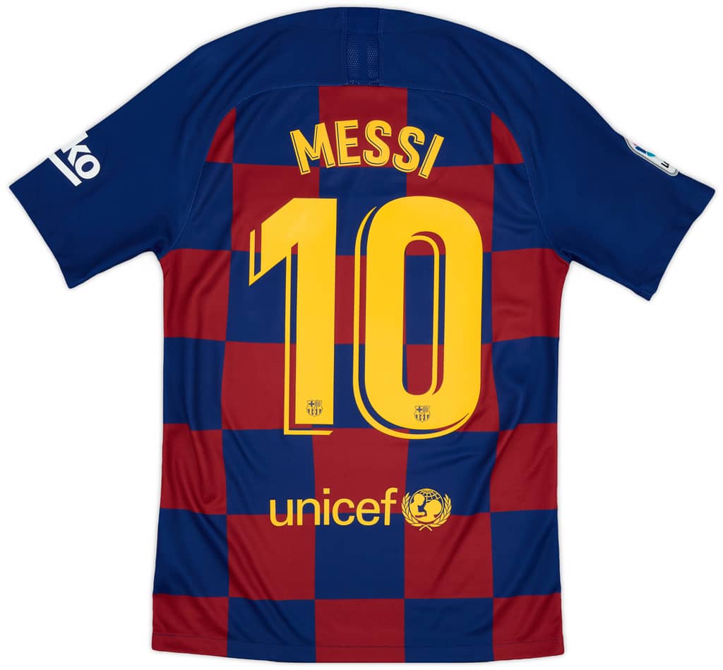 2019-20 Barcelona Home Shirt Messi #10 - 9/10 - (S)