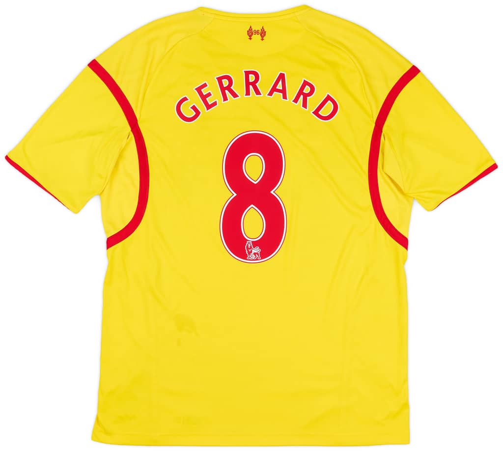2014-15 Liverpool Away Shirt Gerrard #8 - 5/10 - (L)