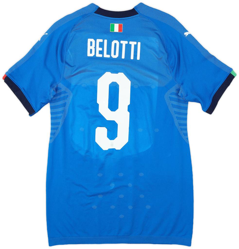 2018-19 Italy Authentic Home Shirt Belotti #9 - 9/10 - (XL)