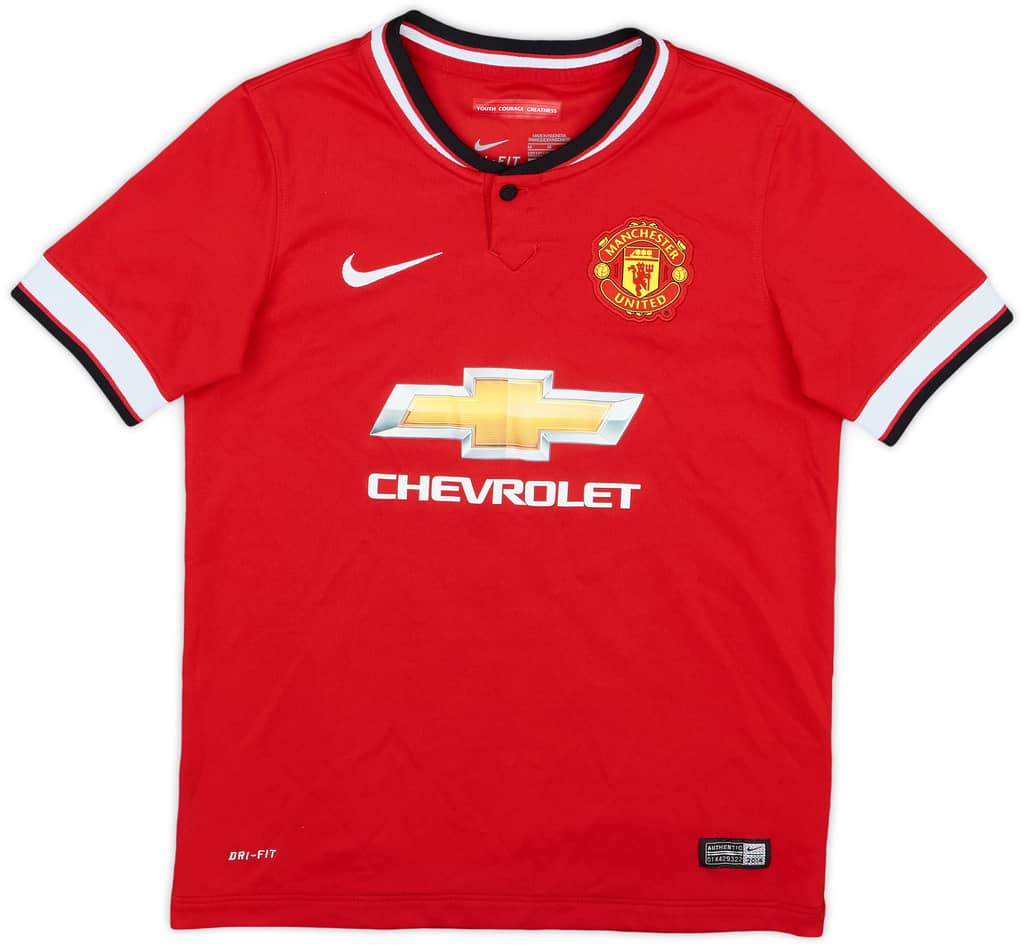 2014-15 Manchester United Home Shirt Di Maria #7 - 8/10 - (M.Boys)