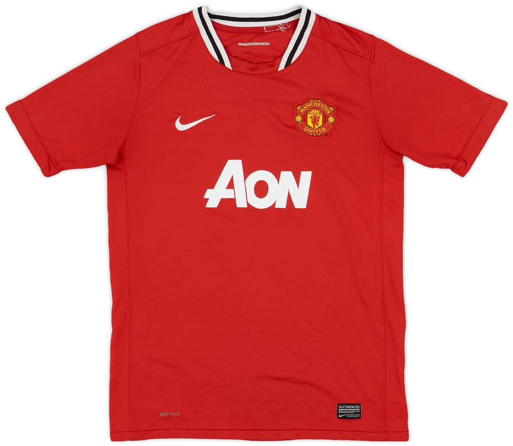 2011-12 Manchester United Home Shirt - 6/10 - (XL.Boys)