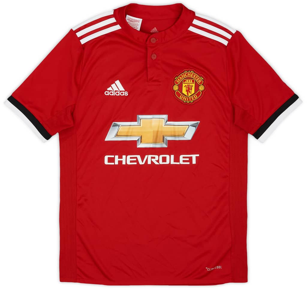 2017-18 Manchester United Home Shirt - 9/10 - (L.Boys)