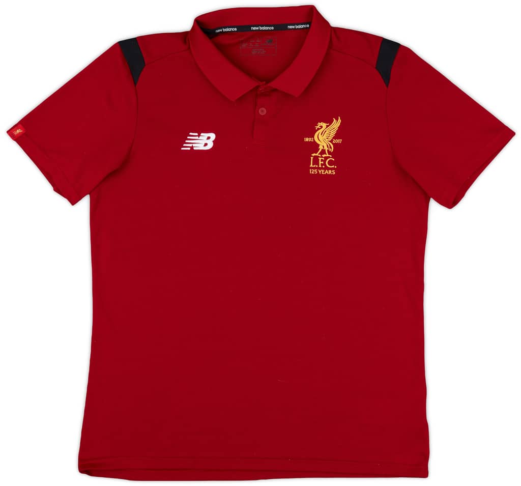 2017-18 Liverpool New Balance Polo Shirt - 9/10 - (L)