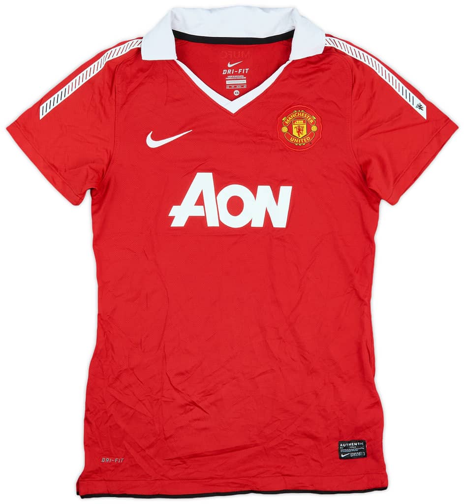 2010-11 Manchester United Home Shirt - 10/10 - (Women's XS)